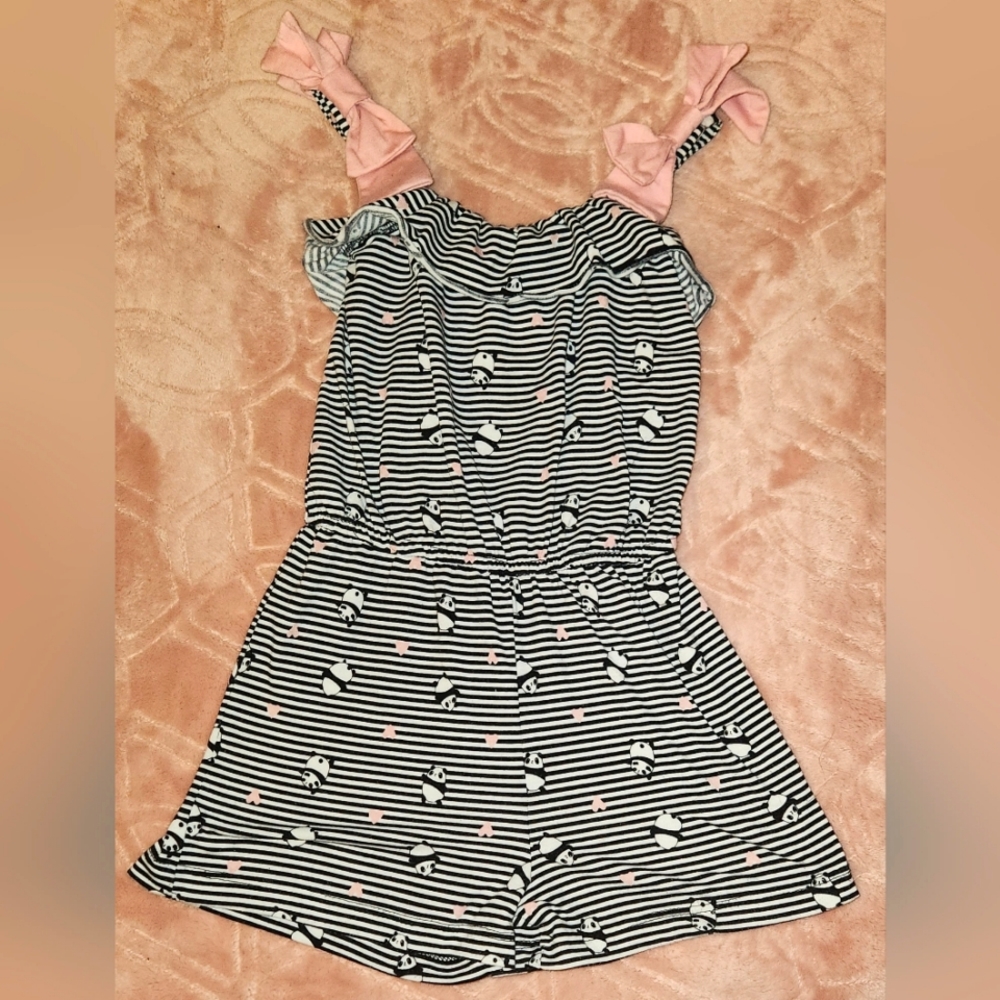 5t Girls panda romper